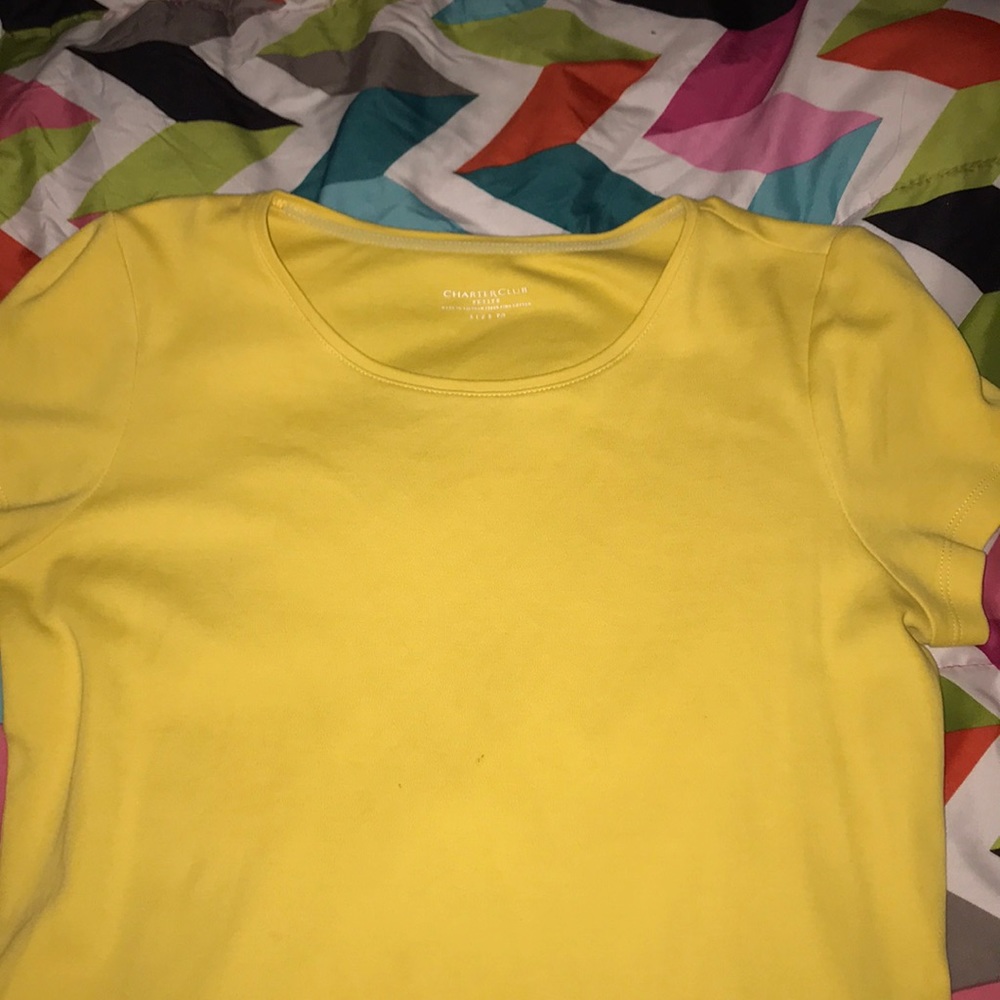 Yellow petite t shirt